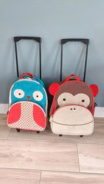 Skip Hop handbagage koffer reiskoffer aap en uil, 50 tot 60 cm, Hard kunststof, Ophalen of Verzenden, Zo goed als nieuw