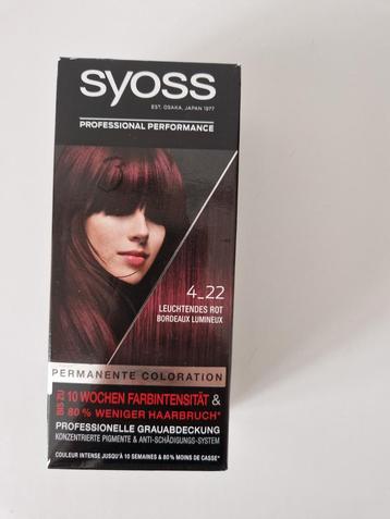Syoss 4_22 haarverf nieuw, ongebruikt & compleet beschikbaar voor biedingen