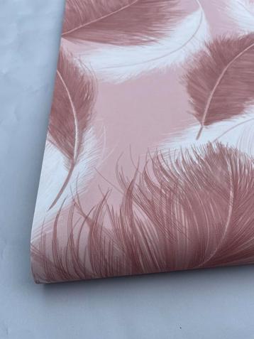 Vliesbehang verenprint roze wit €5 per rol beschikbaar voor biedingen