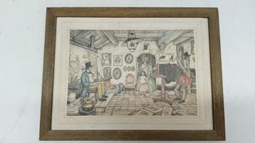Anton Pieck – De Fotograaf (prent in lijst, 3123 cm) beschikbaar voor biedingen