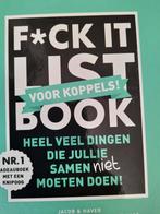 Jacob & Haver - F*CK-it list book voor koppels, Verzenden, Zo goed als nieuw, Jacob & Haver