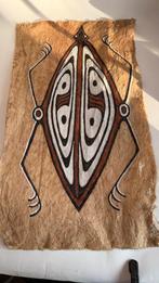 barkcloth-schildering ook wel tapa of boomschorsdoek genoemd, Antiek en Kunst, Ophalen of Verzenden