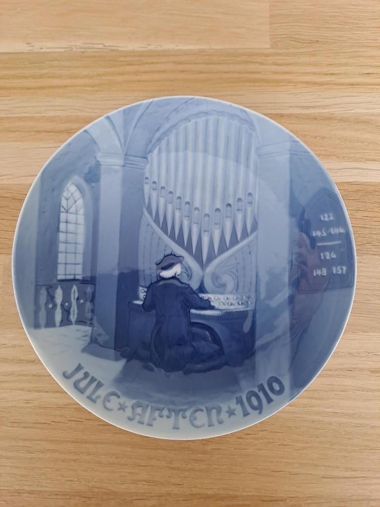 Bing & Grøndahl B&G kerst jaarbord 1910, Ophalen of Verzenden