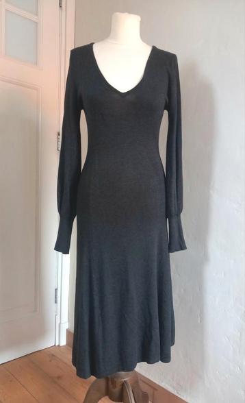 REAL VINTAGE Antraciet donker grijze winter jurk Maat M / 38 beschikbaar voor biedingen