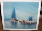 oud schilderij skyline, Ophalen of Verzenden