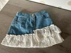Spijkerrokje met witte roezel, Meisje, River Island, Ophalen of Verzenden, Zo goed als nieuw