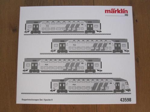 Marklin 43598 Complete NS wagonset, Hobby en Vrije tijd, Modeltreinen | H0, Gebruikt, Wagon, Wisselstroom, Märklin, NS, Ophalen of Verzenden