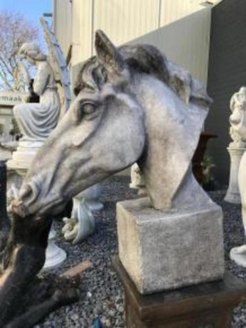 buste van een paardenhoofd , paard, Tuin en Terras, Tuinbeelden, Nieuw, Kunststof, Ophalen of Verzenden