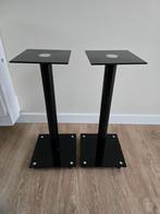 Luidspreker Standaards Zwart Glas 58cm hoog, Ophalen, Zo goed als nieuw