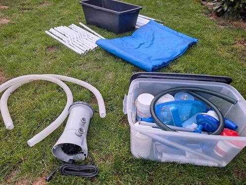 Zwembad opzetbaar met pomp etc (Kant en klaar), Tuin en Terras, Zwembaden, Zo goed als nieuw, Opzetzwembad, 80 tot 120 cm, 400 cm of meer