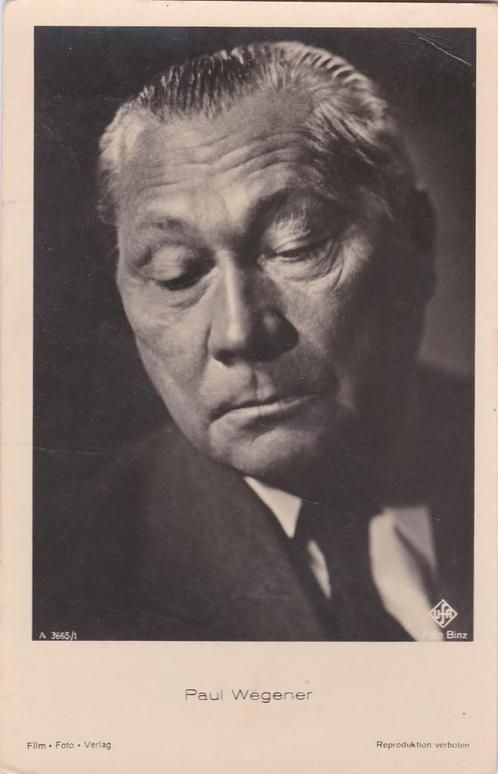 FILMSTER PAUL WEGENER UIT 1951 ZEER MOOIE OUDE KAART KH196, Verzamelen, Ansichtkaarten | Themakaarten, Gelopen, 1940 tot 1960