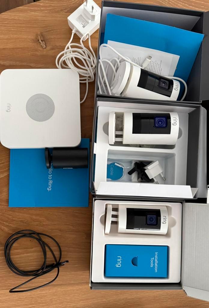 Ring video systeem, Doe-het-zelf en Verbouw, Alarmsystemen, Zo goed als nieuw, Compleet systeem, Beweging, Draadloos, Ophalen
