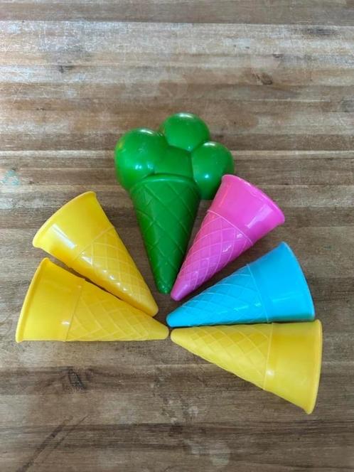 6 ijshoorn zandvormpjes, Kinderen en Baby's, Speelgoed | Buiten | Los speelgoed, Gebruikt, Ophalen of Verzenden
