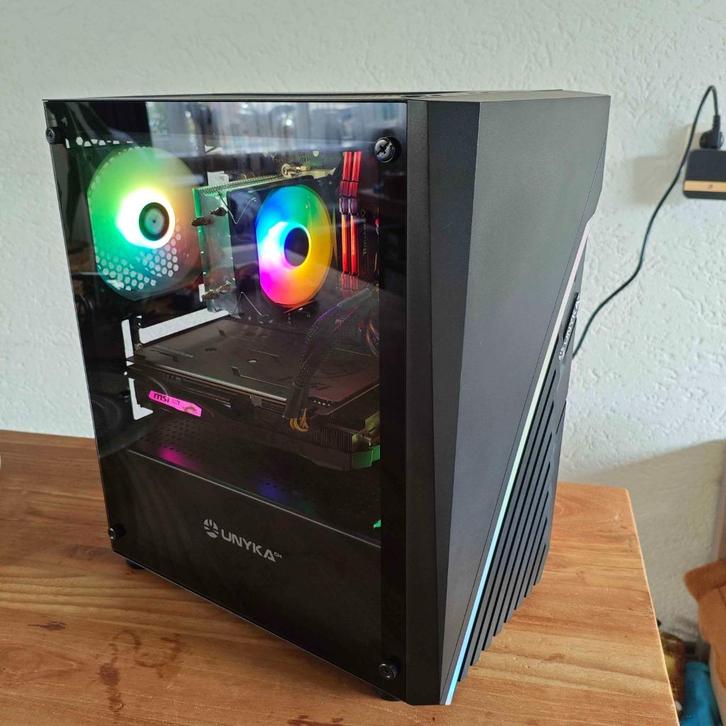 Gaming PC | Plug and Play, Computers en Software, Desktop Pc's, Zo goed als nieuw, 3 tot 4 Ghz, SSD, 16 GB, Met videokaart, Gaming