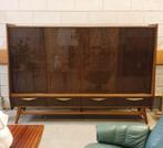 Mid Century highboard / dressoir / kast vintage, Huis en Inrichting, Ophalen, Gebruikt, 100 tot 150 cm, 150 tot 200 cm