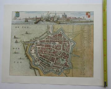 Nieuwe reproductie Bolsward, Franeker, Sneek, Dokkum beschikbaar voor biedingen