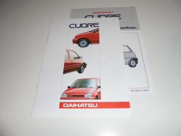 brochure Daihatsu Cuore  modellen 1991 beschikbaar voor biedingen