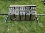 jerrycan houder + jerrycans, Ophalen, Gebruikt