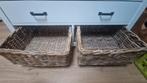 Leuk bankje, 2 rieten manden, creatieve opties te over!!, Huis en Inrichting, Ophalen, Minder dan 50 cm, Gebruikt, Minder dan 50 cm