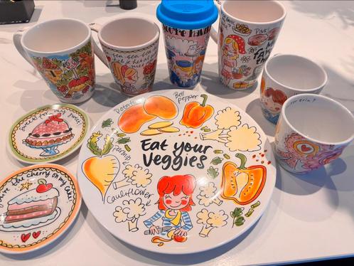 Blond Amsterdam borden en mokken, Huis en Inrichting, Keuken | Servies, Zo goed als nieuw, Kop(pen) en/of Schotel(s), Blond Amsterdam