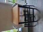 Leuke bar tafel met 2 krukken te koop, 2 krukken, Ophalen, Zo goed als nieuw, 60 tot 90 cm