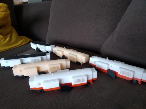 3 stuks miniatuur WOONWAGENS, Hobby en Vrije tijd, Modelauto's | 1:87, Nieuw, Overige typen, Overige merken, Ophalen of Verzenden