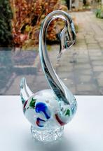 Murano Glaskunst Glazen Vogel Beeldje - Zwaan - 15,5CM, Ophalen of Verzenden