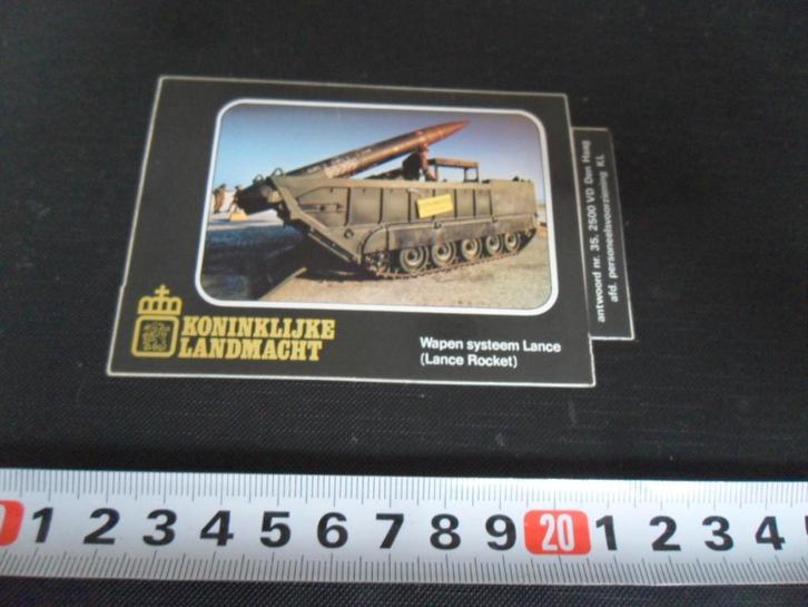 sticker leger landmacht wapen systeem lance rocket 033, Verzamelen, Stickers, Zo goed als nieuw, Ophalen
