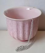 Vintage keramobile hangbloempot bloempot, Gebruikt, Rond, Binnen, Ophalen of Verzenden