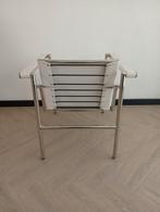 Le Corbusier Lc1 wit design fauteuil klassieker chroom stoel, Ophalen, Kunststof, Minder dan 75 cm, Zo goed als nieuw