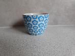 Mok 7x9 cm. Blauw Bloem Royal Raja Douwe Egberts, Huis en Inrichting, Keuken | Servies, Ophalen of Verzenden, Zo goed als nieuw
