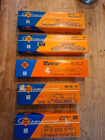 Roco H0 Locomotieven - Krokodil, BR01, BR58, BR118, BR103 beschikbaar voor biedingen