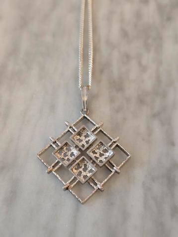 Vintage hanger, brutalist, 925 zilver, Kollmar & Jourdan,  beschikbaar voor biedingen