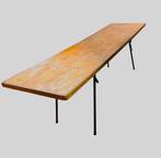 Vintage klaptafel 220 x 57 x 79, Huis en Inrichting, Tafels | Eettafels, Ophalen, Gebruikt, Vintage, 200 cm of meer