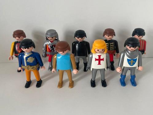 Set van 9 ridder poppetjes, Kinderen en Baby's, Speelgoed | Playmobil, Gebruikt, Complete set, Ophalen of Verzenden