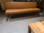 Nieuwe eetkamerbank leer microvezel cognac 210cm €350, Ophalen, ., Nieuw, .