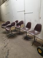 4 Herman miller stoelen eames jaren 80 vintage, Huis en Inrichting, Stoelen, Vier, Gebruikt, Leer, Ophalen