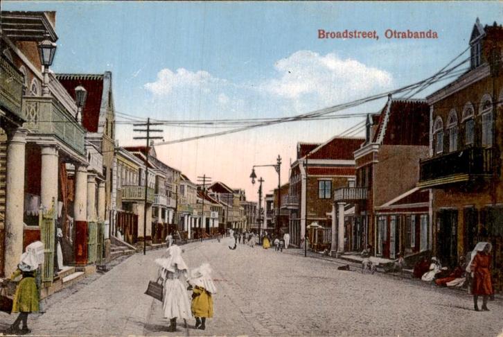 Curacao - Otrabanda Broadstreet, Verzamelen, Ansichtkaarten | Nederland, Noord-Brabant, 1920 tot 1940, Ophalen of Verzenden