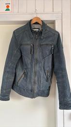 Stoere leren Mays&Rose jas, Ophalen of Verzenden, Gedragen, Blauw