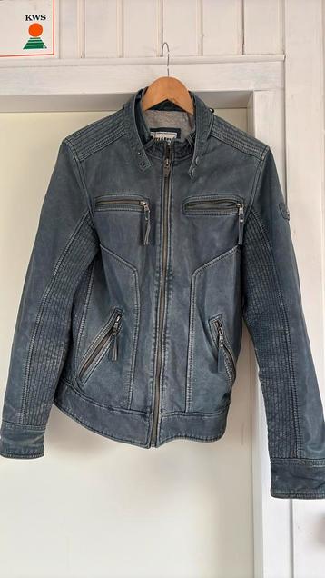 Stoere leren Mays&Rose jas beschikbaar voor biedingen