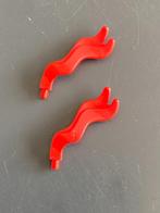 Lego minifiguren 44740 pluimlint kwastje streamer rood NIEUW, Ophalen of Verzenden, Nieuw, Losse stenen, Lego