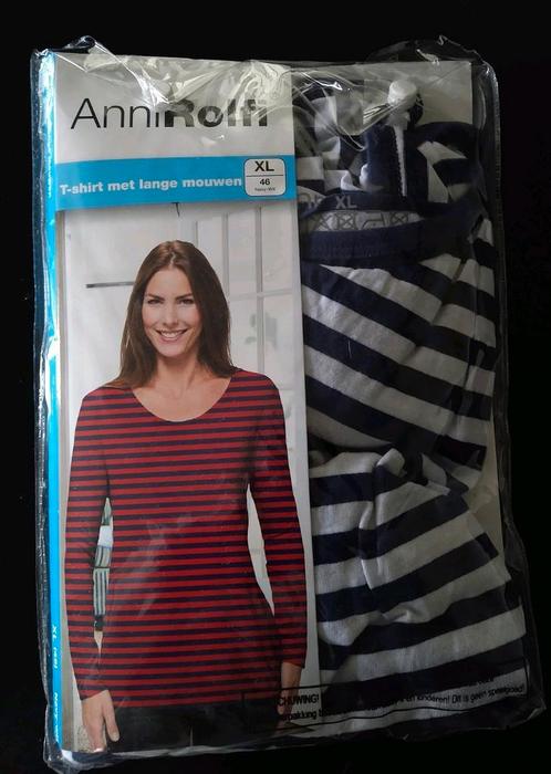 Nieuw shirt met lange mouwen blauw/wit gestreept, Kleding | Dames, Tops, Nieuw, Maat 46/48 (XL) of groter, Blauw, Lange mouw, Ophalen of Verzenden