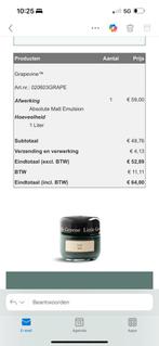 Little greene 1 liter verf absolute matt nieuw ongeopend, Doe-het-zelf en Verbouw, Bruin, Nieuw, Ophalen of Verzenden, Verf