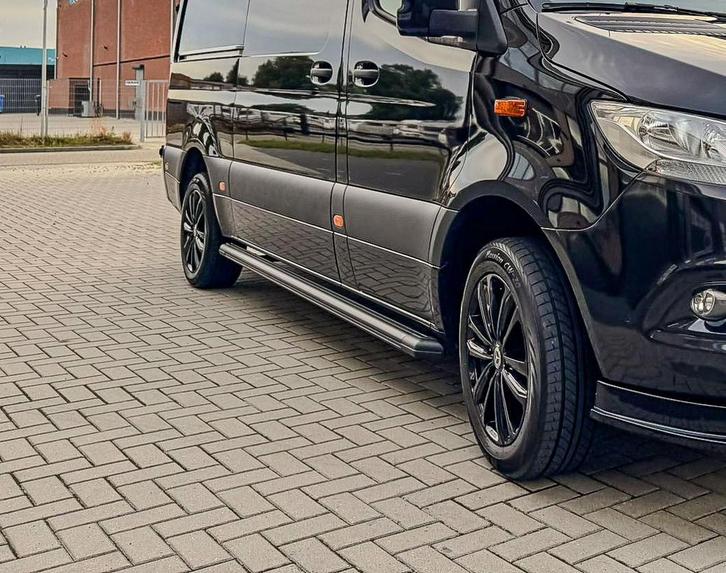 Mercedes Sprinter W907 Sidesteps Mat Zwart Anti-Slip 2018 +, Auto diversen, Tuning en Styling, Ophalen of Verzenden