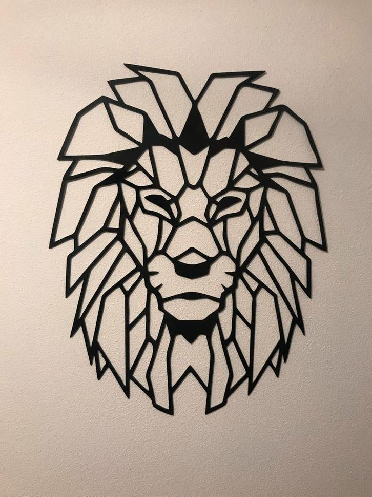 Leeuwenhoofd Wanddecoratie XL, Huis en Inrichting, Woonaccessoires | Wanddecoraties, Zo goed als nieuw, Ophalen of Verzenden