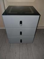 Slim nachtkastje met draadloos opladen nieuw hxbxd 54x38x37, Zo goed als nieuw, 45 tot 65 cm, Hout, 55 tot 70 cm