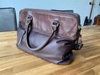 Laptoptas / schoudertas (leer) met veel opbergruimte, Sieraden, Tassen en Uiterlijk, Tassen | Schoudertassen, Gebruikt, Bruin