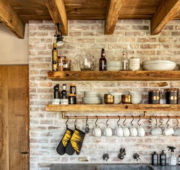 Eiken wandplank - zwevende wandplanken - Barnwood hout!  beschikbaar voor biedingen