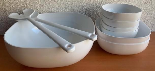 Mepal Rosti Synthesis: salade-set in wit, Huis en Inrichting, Keuken | Keukenbenodigdheden, Zo goed als nieuw, Ophalen of Verzenden