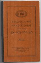 Fiat 501 502 505 510 handleiding handboek manual, Ophalen of Verzenden